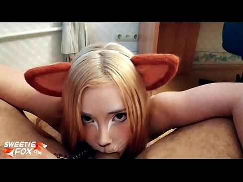 ❤️ ʻAle ʻo Kitsune i ka ʻāʻī a me ka cum i loko o kona waha ️ Fucking ia makou